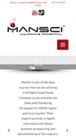 Mobile Screenshot of mansci.net